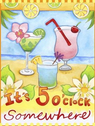 Framed Tropical Paradise Print