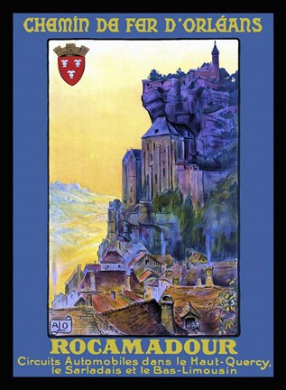 Framed Chemin De Fer D'Orleans Print