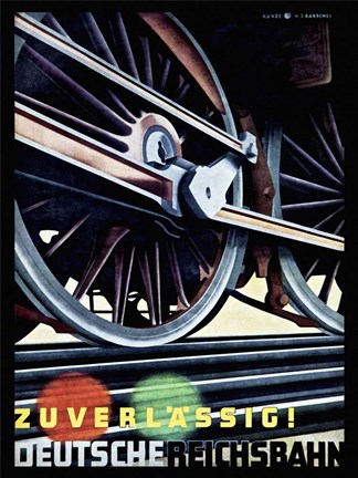 Framed Deutsche Riechsbahn Print