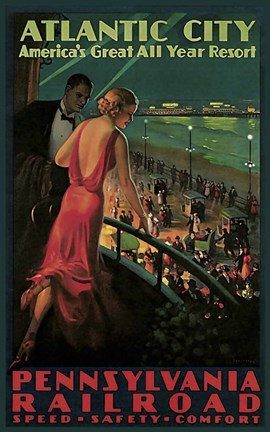 Framed Pennsylvannia Railroad Print