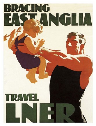 Framed Bracing East Anglia Print