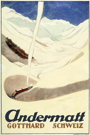 Framed Andermatt Print