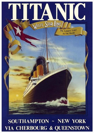 Framed Titanic Print
