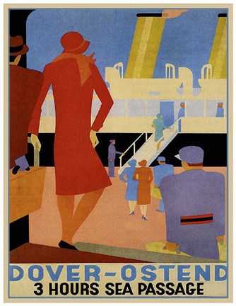 Framed Dover Ostend Print