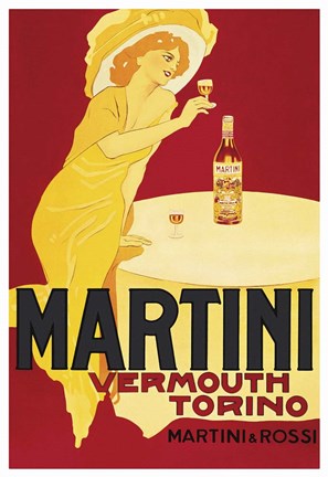 Framed Martini Print