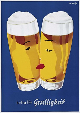 Framed Geselligkeit Print