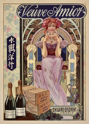 Framed Veuve Amior Print