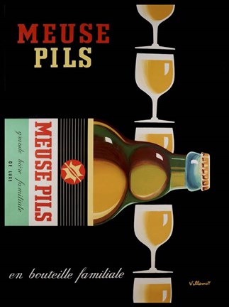 Framed Meuse Pils Print