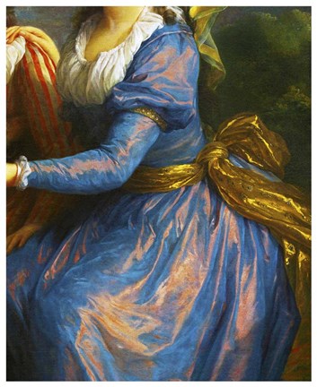 Framed Blue Dress Print