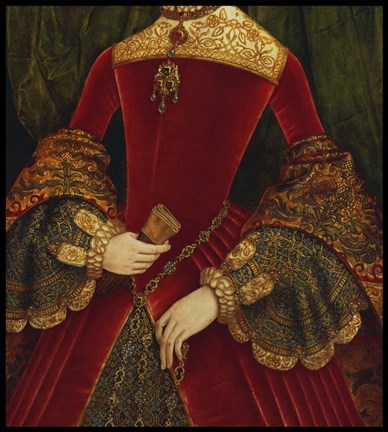 Framed Red Dress Print