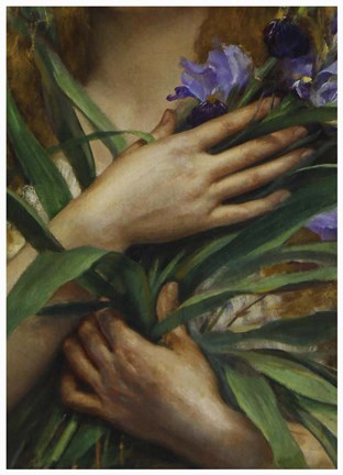 Framed Georges Roussin, Ophelia detail Print