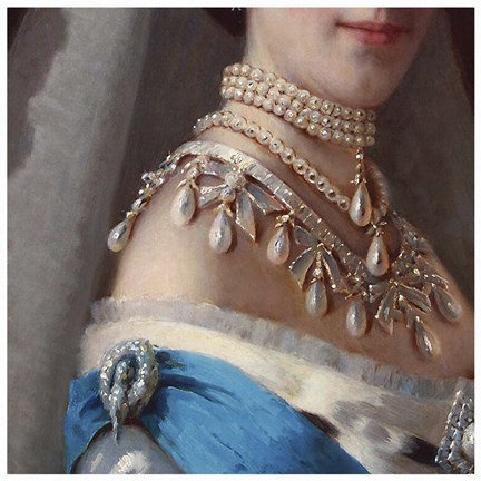 Framed Maria Fyodorovna (Kramskoj1880s) Print