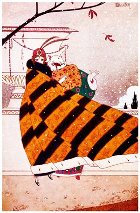 Framed Art Deco Woman 2 Print