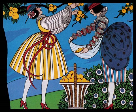 Framed Lete Paris 1928 Print