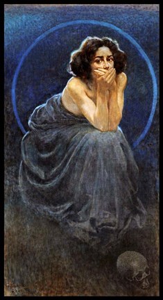 Framed Giorgio Kienerk Lenigma Umano Print