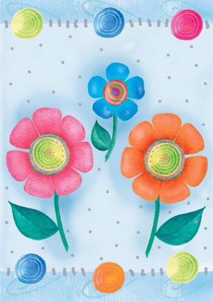 Framed Happy Flower Print