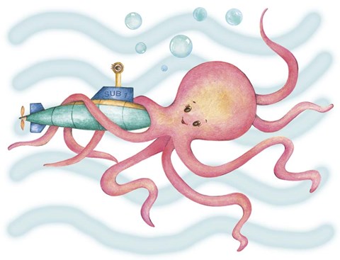 Framed Octapus Print