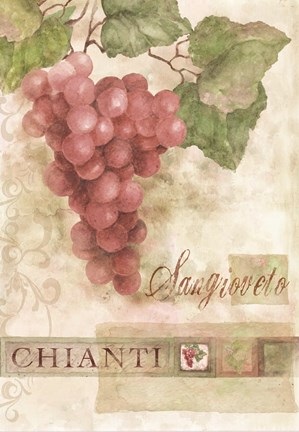 Framed Chianti Sangioveto 2 Print