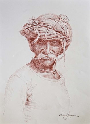 Framed Portrait of a Man Print