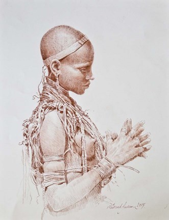 Framed Praying Print