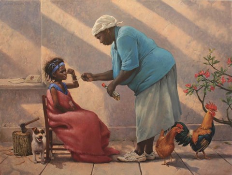 Framed Courtyard Print