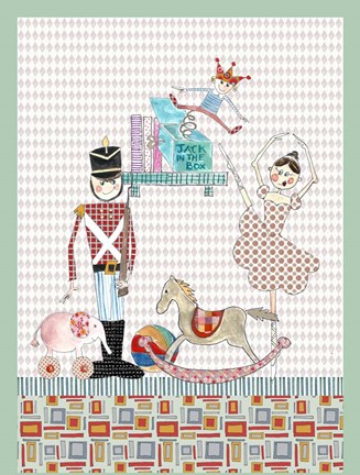 Framed Steadfast Tin Soldier And His Ballerina Print