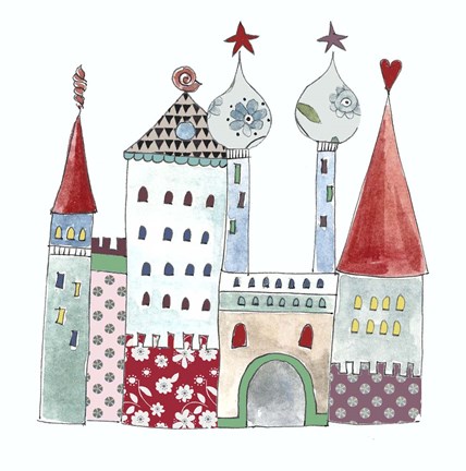 Framed Little Mermaids Palace Print