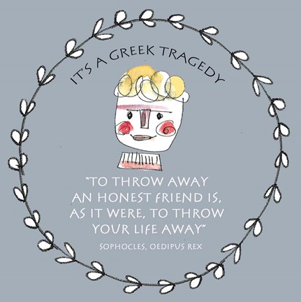 Framed Greek Tragedy B Print