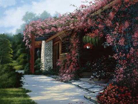 Framed Clematis Print