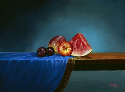 Framed Fruit on Display Print