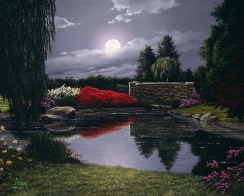 Framed Burst of Red Print