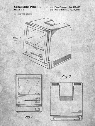 Framed Computer Housing Patent Print