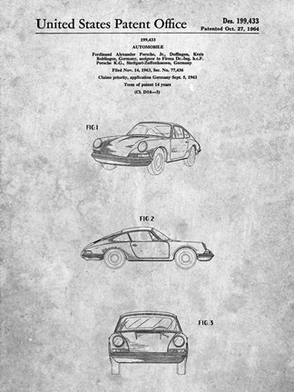 Framed Porsche Patent Print