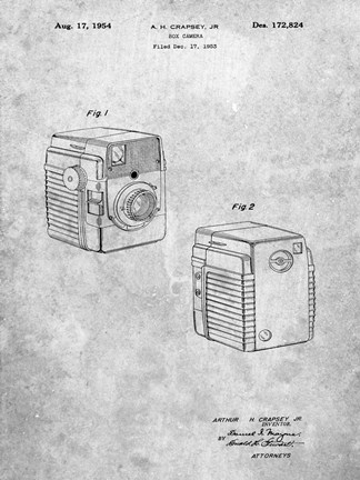 Framed Box Camera Patent Print