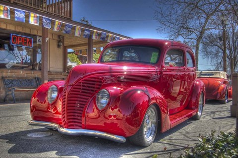 Framed Hot Red Print