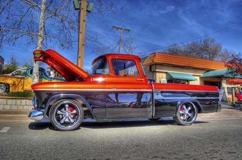 Framed Under the Hood Print