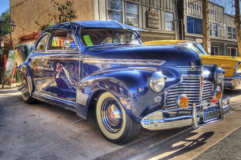 Framed Royal Blue Print