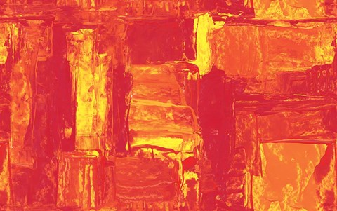 Framed Orange Burst Print