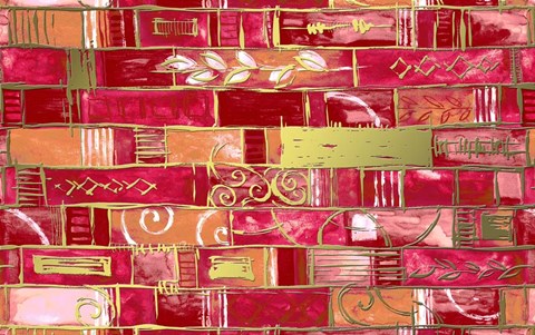 Framed Gold Lines Print