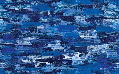 Framed Deep Blue Print