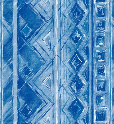 Framed Tribal Blue Print