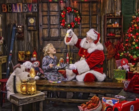 Framed Ivey Boy Magic Paint Print