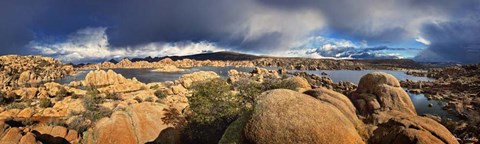 Framed Lake Canyon View IV Print