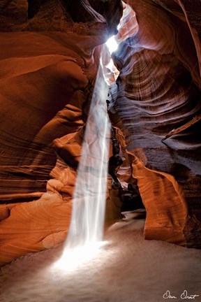 Framed Sun Shining Through Canyon I Print