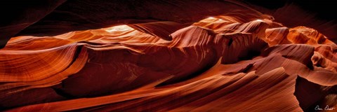 Framed Sun Shining Through Canyon VIII Print