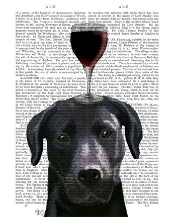 Framed Dog Au Vin, Black Labrador Print