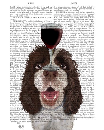 Framed Dog Au Vin, Springer Spaniel Print