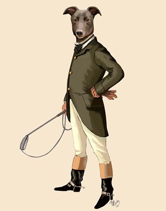 Framed Greyhound Rider Print
