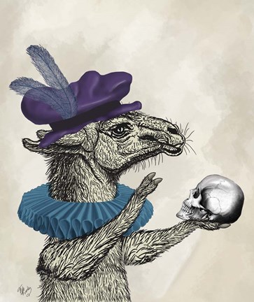 Framed Drama Llama Print