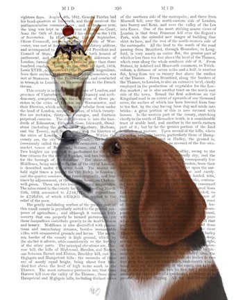 Framed Beagle Ice Cream Print